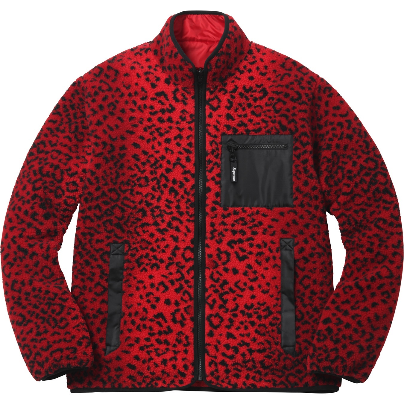 Leopard Fleece Reversible Jacket view 10